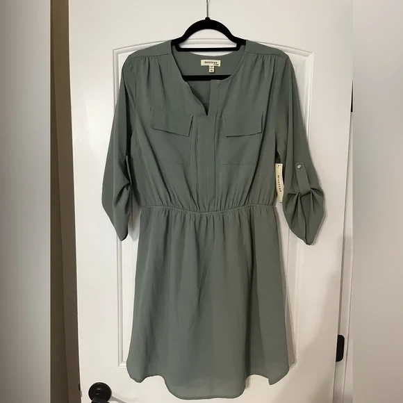 cute olive green dresses Georgina Girls Dress - Olive Green main image 1